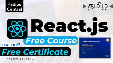 reactjs coursera|react js free course with certificate.